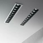 Ideal Lux Μεταλλικό Σποτ Χωνευτό με Ενσωματωμένο LED 14.1x7.1cm Μαύρο