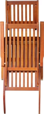 Ξαπλώστρα Ξύλινη Ακακία / Μπορντό 167x56x75cm