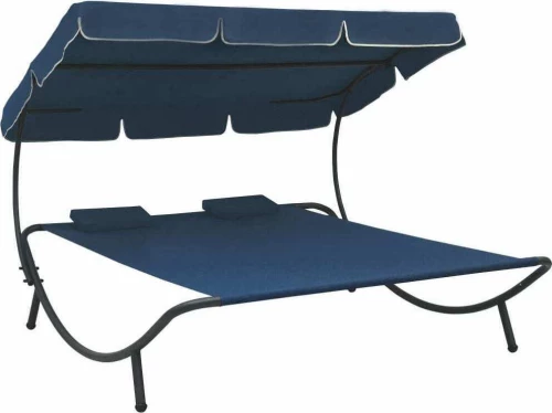 Ξαπλώστρα Μεταλλική Μπλε 200x173x45cm