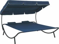 Ξαπλώστρα Μεταλλική Μπλε 200x173x45cm