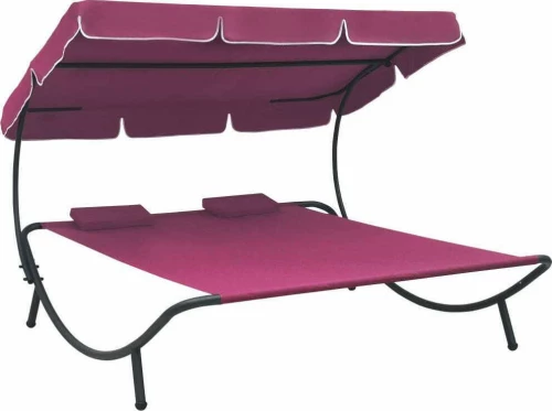 Ξαπλώστρα Μεταλλική Ροζ 200x173x45cm