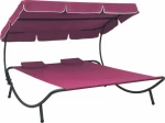 Ξαπλώστρα Μεταλλική Ροζ 200x173x45cm
