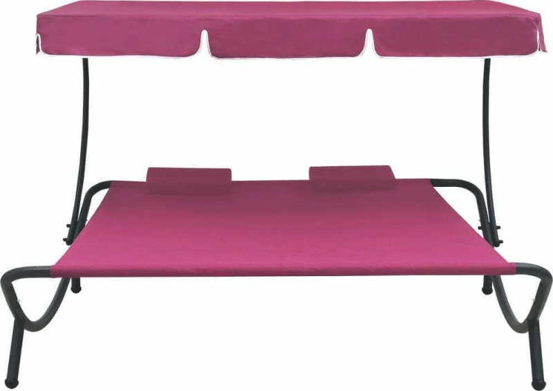 Ξαπλώστρα Μεταλλική Ροζ 200x173x45cm