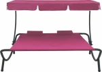Ξαπλώστρα Μεταλλική Ροζ 200x173x45cm