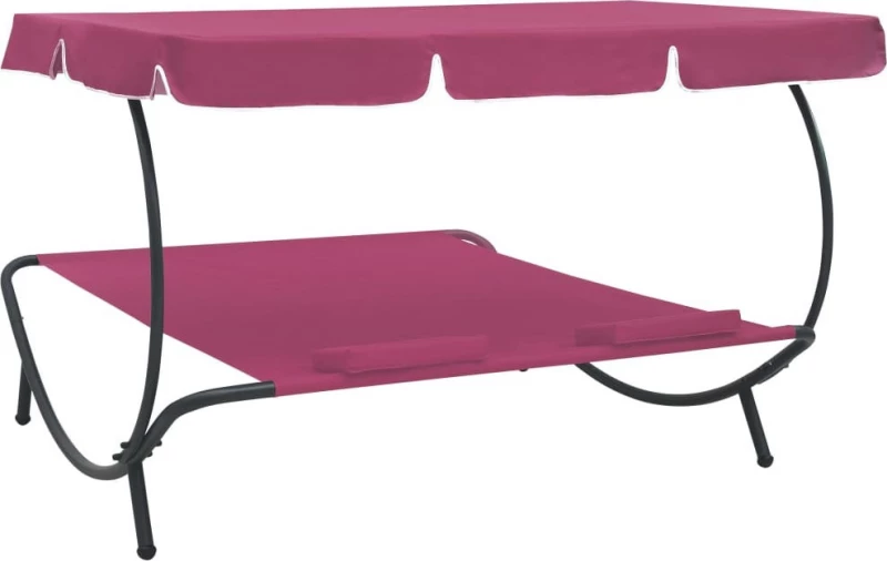 Ξαπλώστρα Μεταλλική Ροζ 200x173x45cm