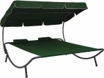 Ξαπλώστρα Μεταλλική Πράσινη 200x173x45cm