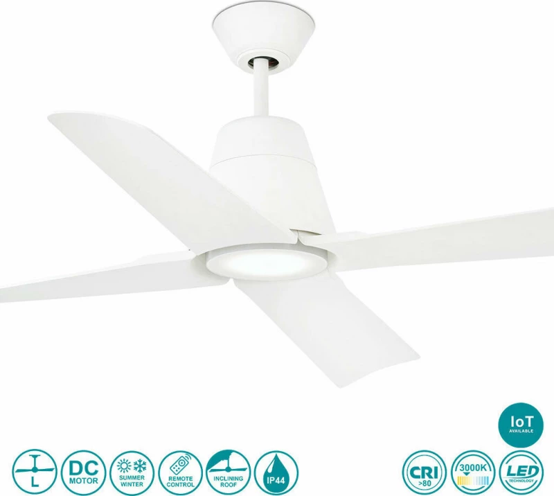 Faro Barcelona Typhoon Led Smart Ανεμιστήρας Οροφής με Φως White