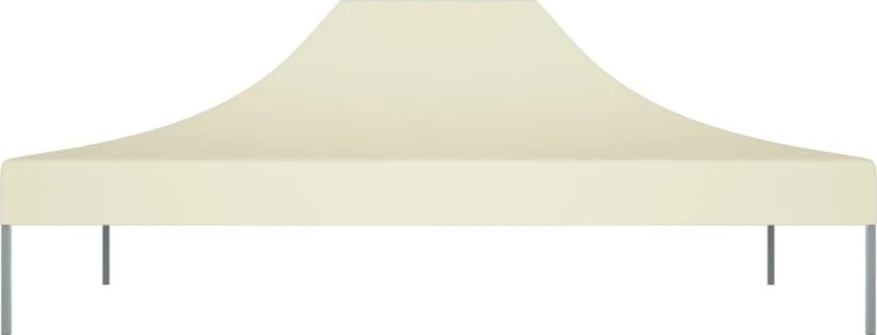 vidaXL Κάλυμμα Τέντας Εκδηλώσεων Κρεμ 4x3m 270gr/m² 315349