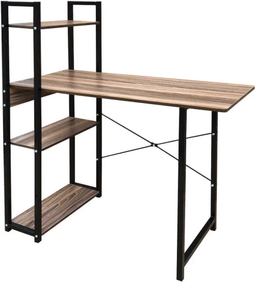 Γραφείο Ξύλινο με Μεταλλικά Πόδια 90x40x110cm