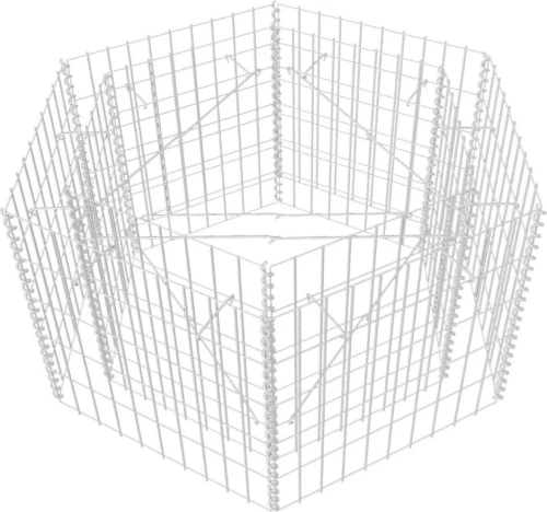 Συρματοκιβώτιο Γλάστρα Εξάγωνο 100x90x50cm 142532