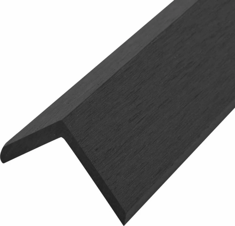 Γωνίες Deck 5τμχ. 170cm Μαύρες 45020