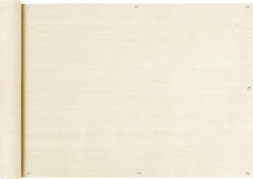 vidaXL Διαχωριστικό Βεράντας Κρεμ από HDPE 75x300cm 310920