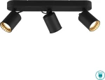 Trio Lighting Pago Τριπλό Σποτ με Ντουί GU10 σε Μαύρο Χρώμα