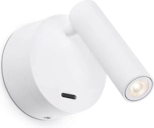 Faro Barcelona Boc Led Μονό Σποτ με Ενσωματωμένο LED και Θερμό Φως σε Λευκό Χρώμα