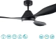 Eglo Antibes Ανεμιστήρας Οροφής με Φως και Τηλεχειριστήριο Black