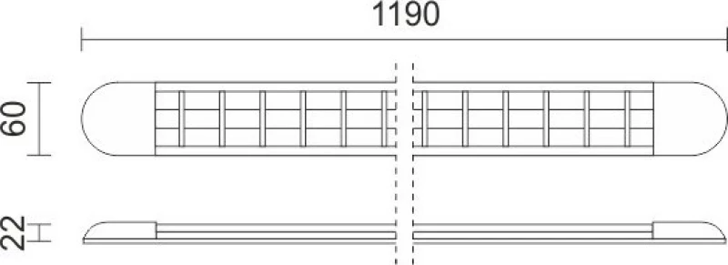 Spot Light Γραμμικό Φωτιστικό LED 36W 4000K 119cm 6426