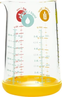 Pebbly Glass Measuring Jug, Δοσομετρητής από Βοριοπυριτικό Γυαλί BPA Free 500ml