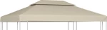 vidaXL Κάλυμμα για Κιόσκι Μπεζ 3x4m 310gr/m² 40881