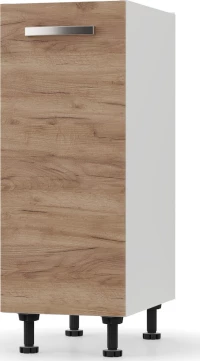 Επιδαπέδιο Ντουλάπι Charlotte 30x46.5x82cm Χρυσός Δρυς