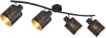 Globo Lighting Tunno Σποτ με 4 Φώτα σε Μαύρο Χρώμα