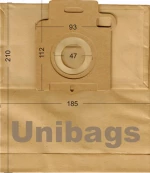 Unibags 1650 Σακούλες Σκούπας 5τμχ