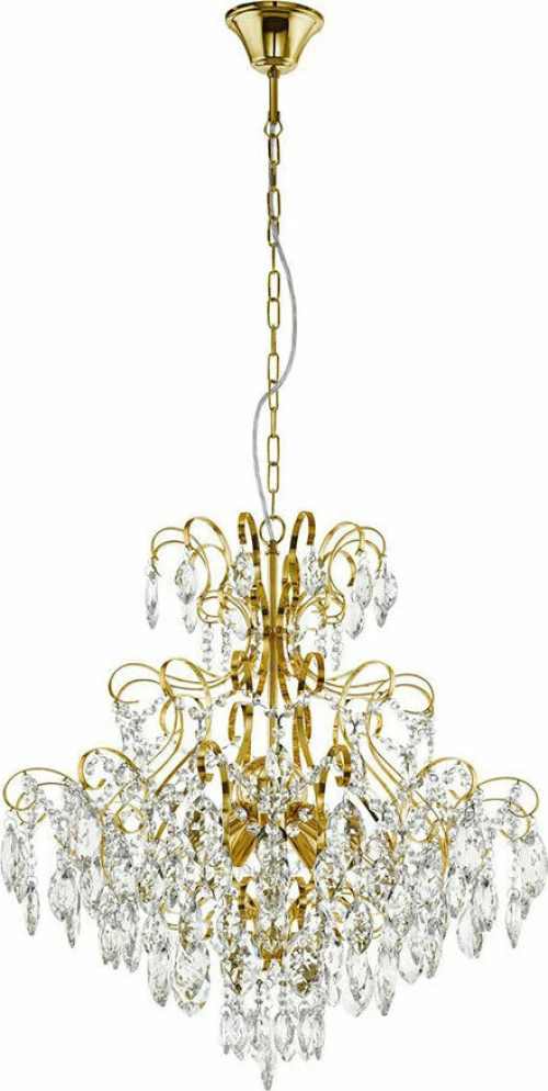 Eglo Fenoullet 1 Πολυέλαιος 5xE14 Ø57.5cm με Κρύσταλλα Χάλκινος 39605