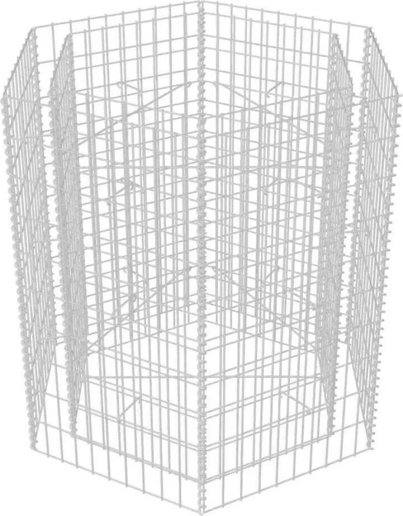 Συρματοκιβώτιο Γλάστρα Εξάγωνο 100x90x100cm 142533