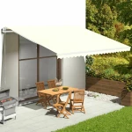 vidaXL Τεντόπανο Ανταλλακτικό Κρεμ 5x3.5m 311932