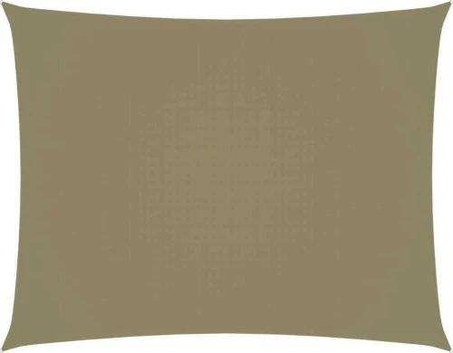 vidaXL Πανί Σκίασης Ορθογώνιο Μπεζ από Ύφασμα Oxford 4x5m 135161