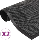 vidaXL Πατάκι Εισόδου Ανθρακί 2τμχ 60x90cm