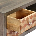 Έπιπλο Τηλεόρασης Γκρι 120 x 30 x 40 εκ. από Μασίφ Ξύλο Μάνγκο