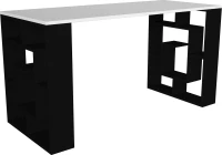 Γραφείο LINE Λευκό/Μαύρο 140x60x74cm
