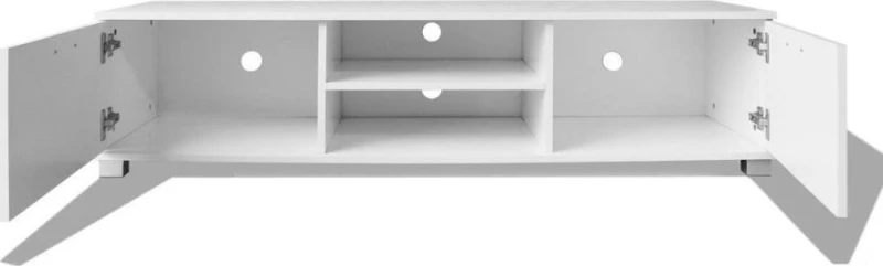 vidaXL Έπιπλο Τηλεόρασης Γυαλιστερό Λευκό 140 x 40,3 x 34,7 εκ.