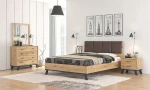 No 69 Κρεβάτι Υπέρδιπλο Ξύλινο Μελί 160x200cm