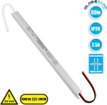 Τροφοδοτικό LED 31x1.8x1.8cm 2.5A 24V 60W IP20 73013 GloboStar