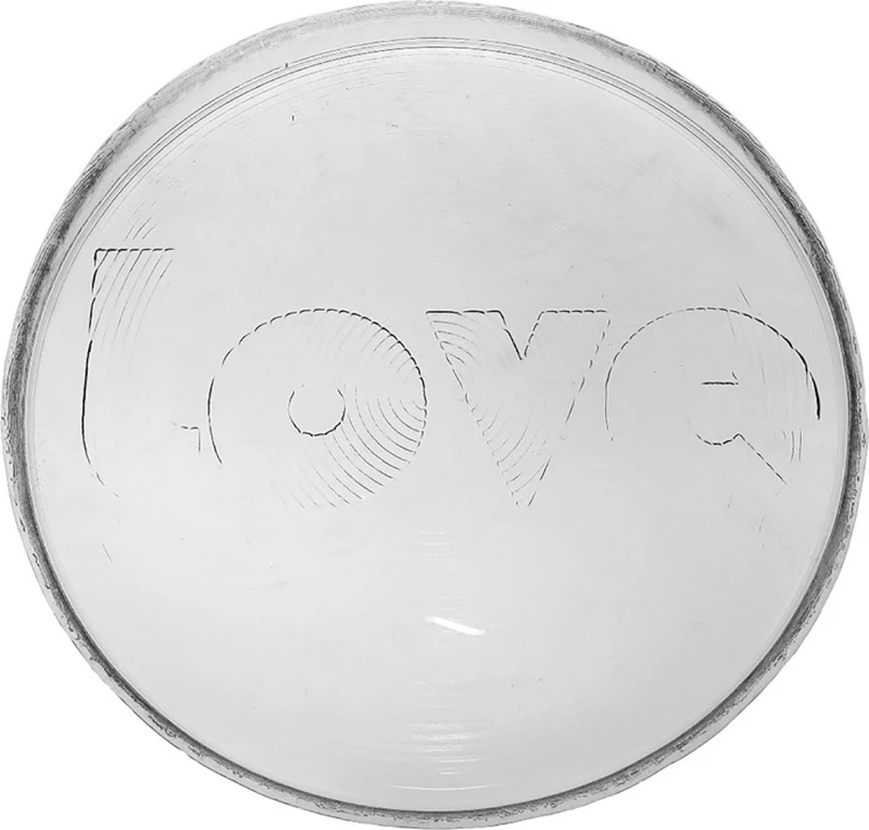 Espiel Love Πιάτο Γλυκού Γυάλινο Λευκό με Διάμετρο 22cm