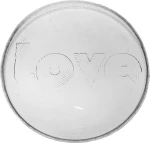 Espiel Love Πιάτο Γλυκού Γυάλινο Λευκό με Διάμετρο 22cm