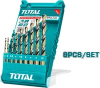 Total Σετ Τρυπάνια HSS TACSD0095 9τμχ
