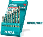 Total Σετ Τρυπάνια HSS TACSD0095 9τμχ