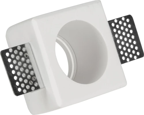 VK Lighting Γύψινο Σποτ Χωνευτό GU10 8x8cm Λευκό
