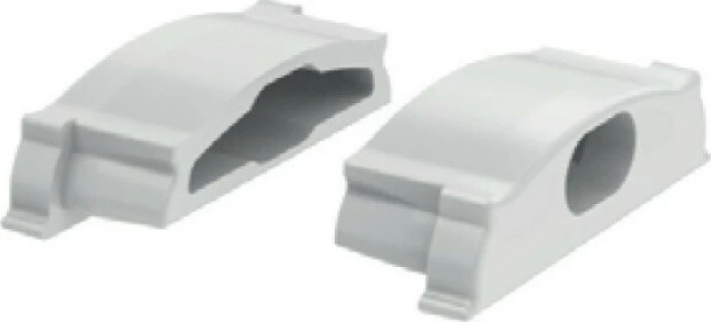 Aca Lighting Σετ 2 Τεμάχια Τάπες Πλαστικές Με & Χωρίς Τρύπα Για Προφίλ P114N , EP114N