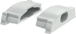 Aca Lighting Σετ 2 Τεμάχια Τάπες Πλαστικές Με & Χωρίς Τρύπα Για Προφίλ P114N , EP114N