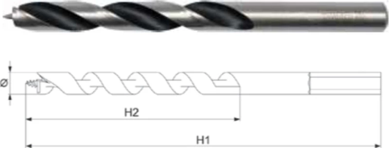 Yato Τρυπάνι Ξύλου Ακίδος 8x110mm YT-4355 1τμχ