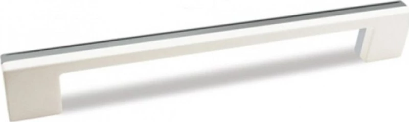 Convex Λαβή Επίπλου 1057 από Ζάμακ 256mm Ματ Νίκελ/Λευκή