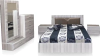Σετ Κρεβατοκάμαρας 2 Δέρματα 160x200cm 5τμχ