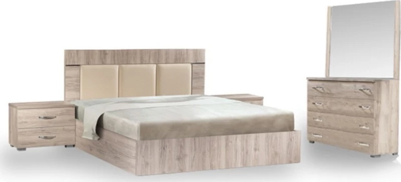 Σετ Κρεβατοκάμαρας 3 Δέρματα 160x200cm 5τμχ