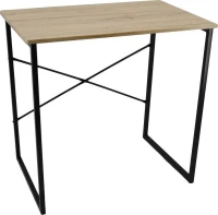 Γραφειο Ξυλινο Με Μαυρο Μεταλλο 80X50X75Εκ.Ankor