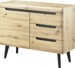 Μπουφές Artisan Oak / Μαύρο 107x40x83cm