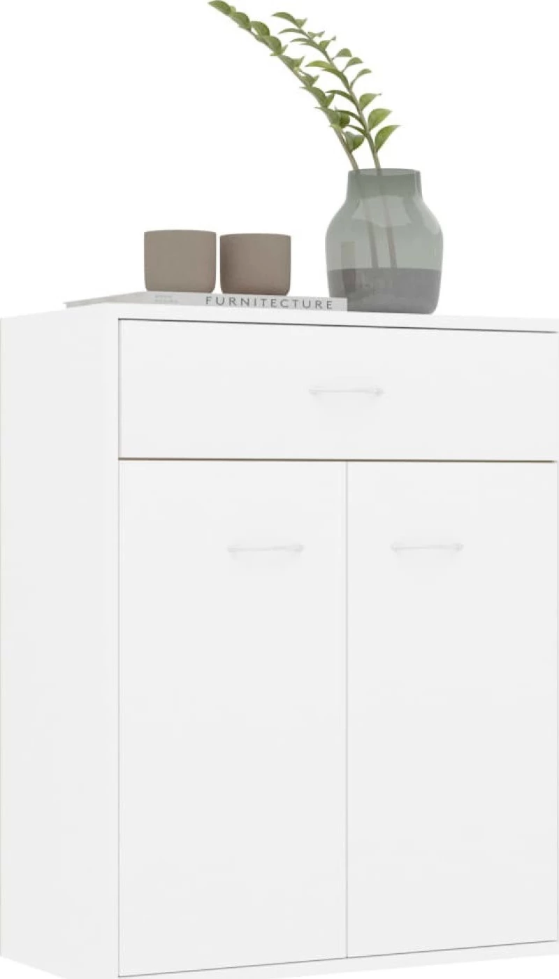 Ντουλάπι Λευκό 60 x 30 x 75 εκ. από Μοριοσανίδα
