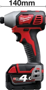 Milwaukee M18 BID-0 Παλμικό Κατσαβίδι Μπαταρίας 18V Solo
